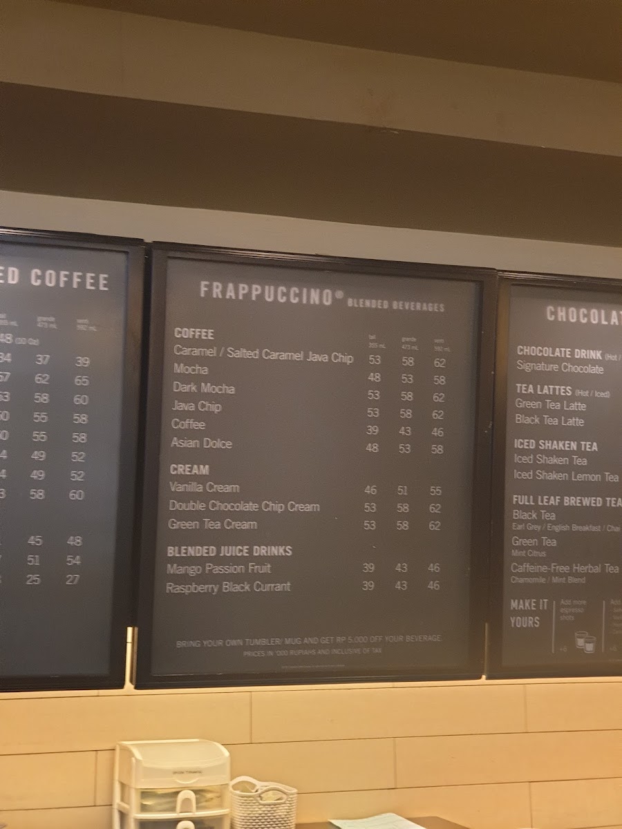 Menu Starbucks Grand City Surabaya-3