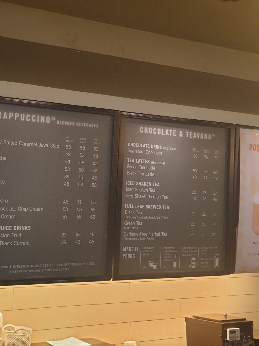 Menu Starbucks Grand City Surabaya-4